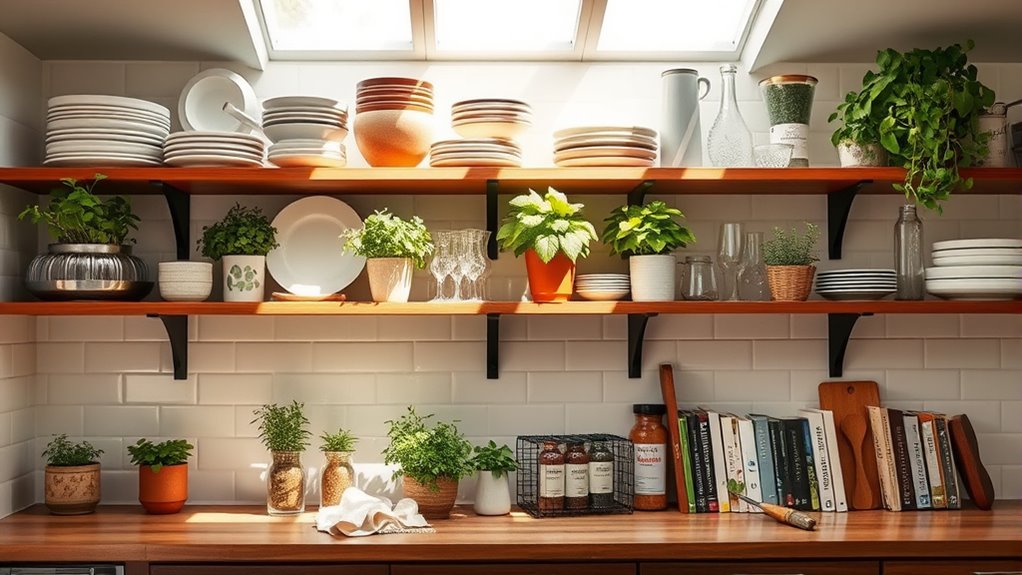 cleaning and organizing displays