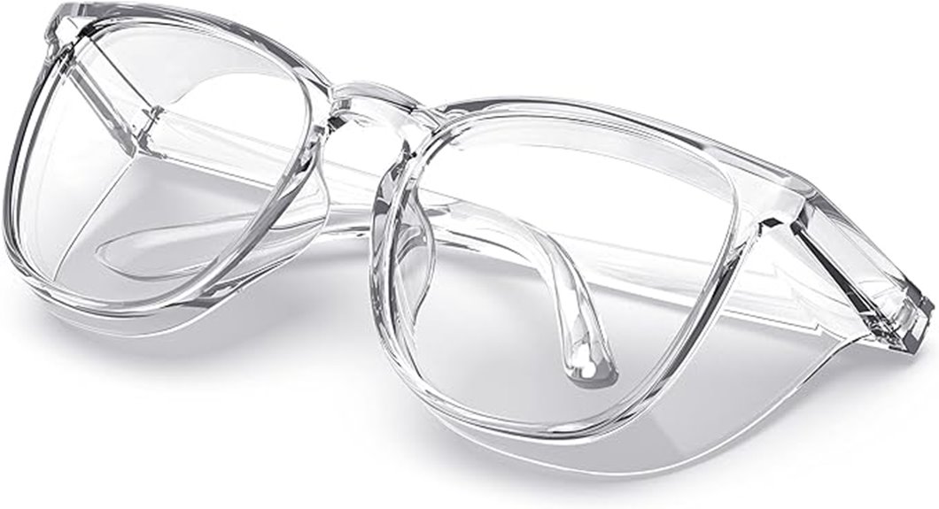 clear anti fog protective eyewear