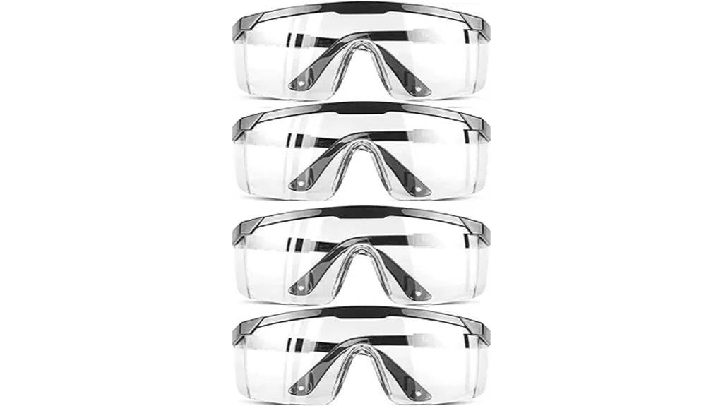 clear anti fog safety goggles