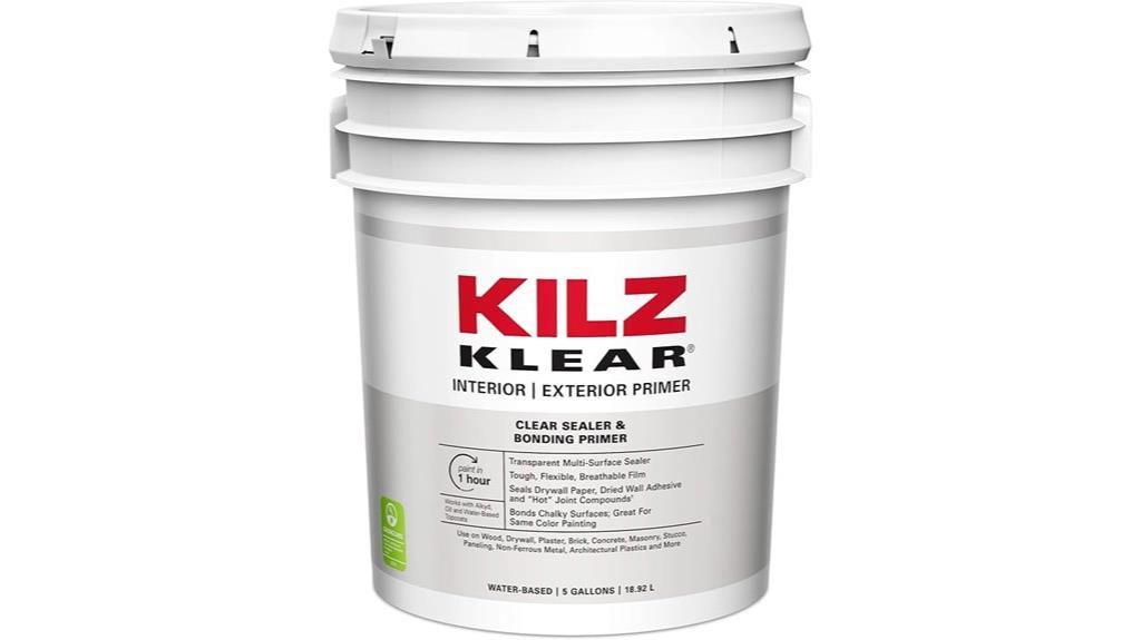 clear primer for surfaces