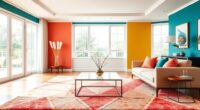 color blocked decor trends 2025