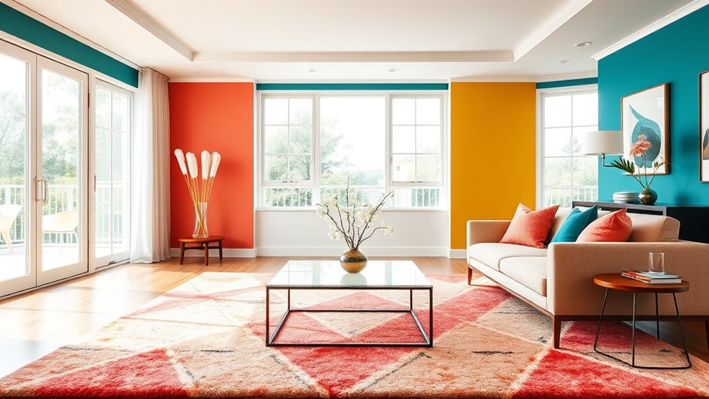 color blocked decor trends 2025