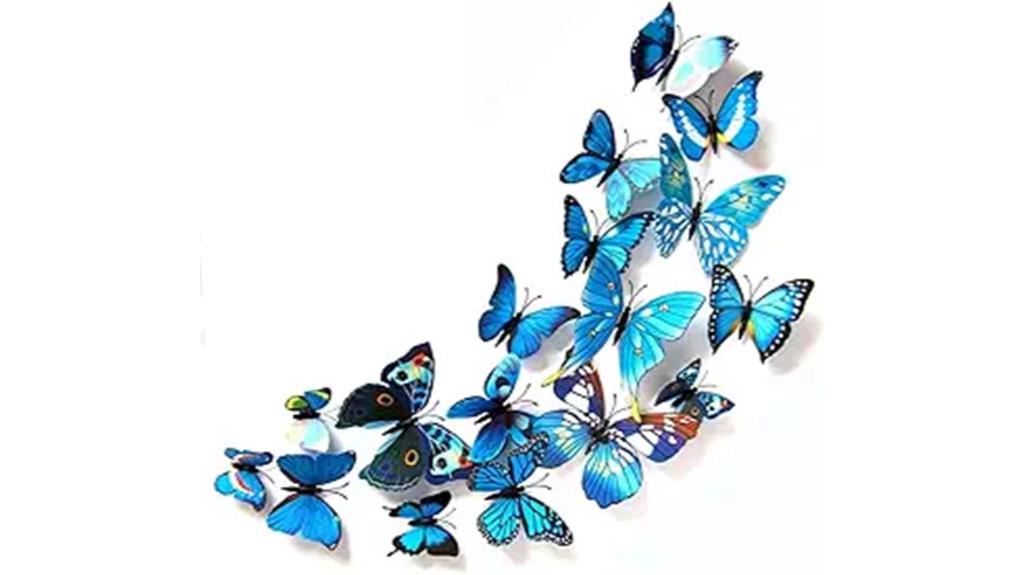 colorful butterfly wall decals
