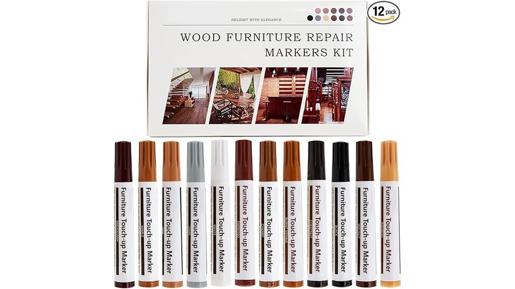 colorful wood scratch repair