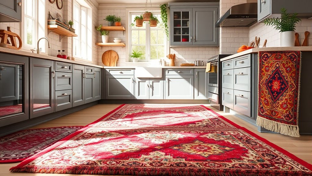 comfortable and stylish kitchen rugs