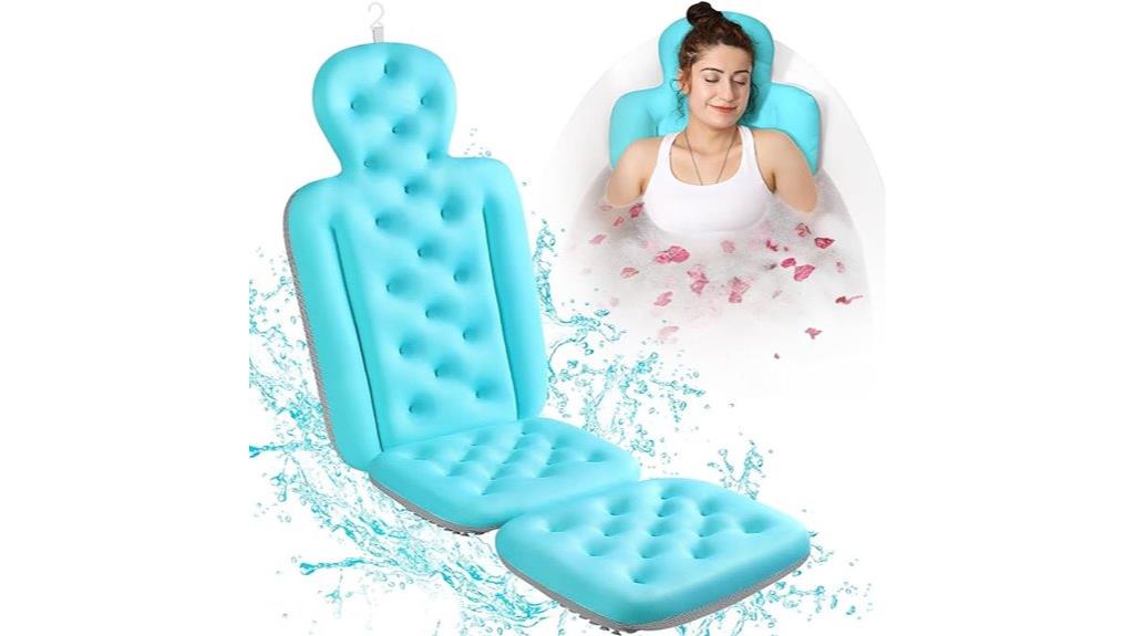 comfortable bath pillow support