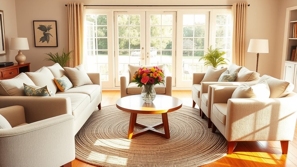 comfortable conversation seating arrangement