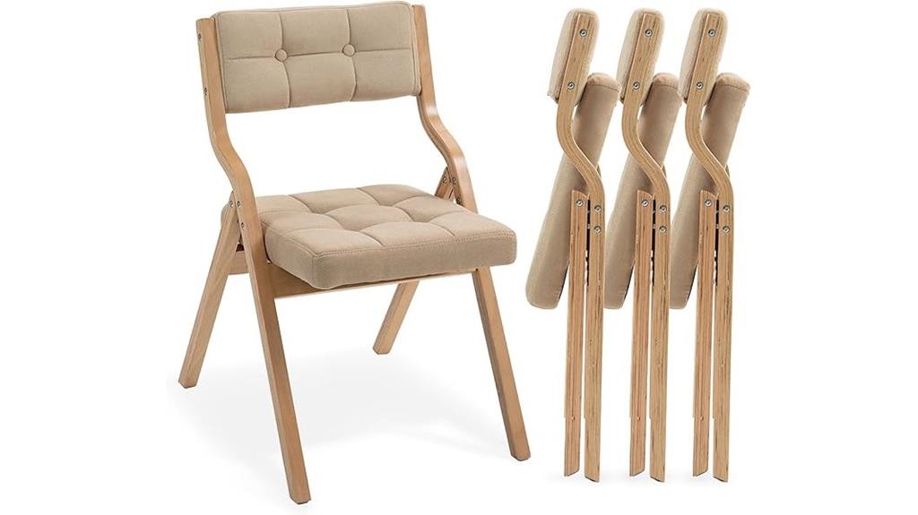 comfortable folding chairs set