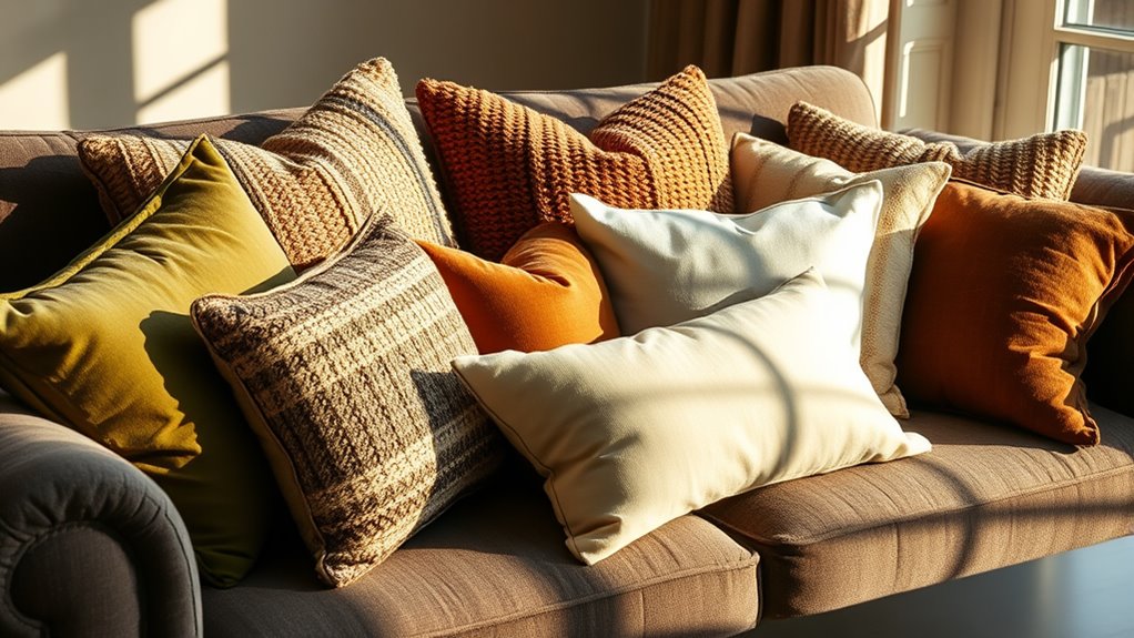 comfortable sofa cushion selection