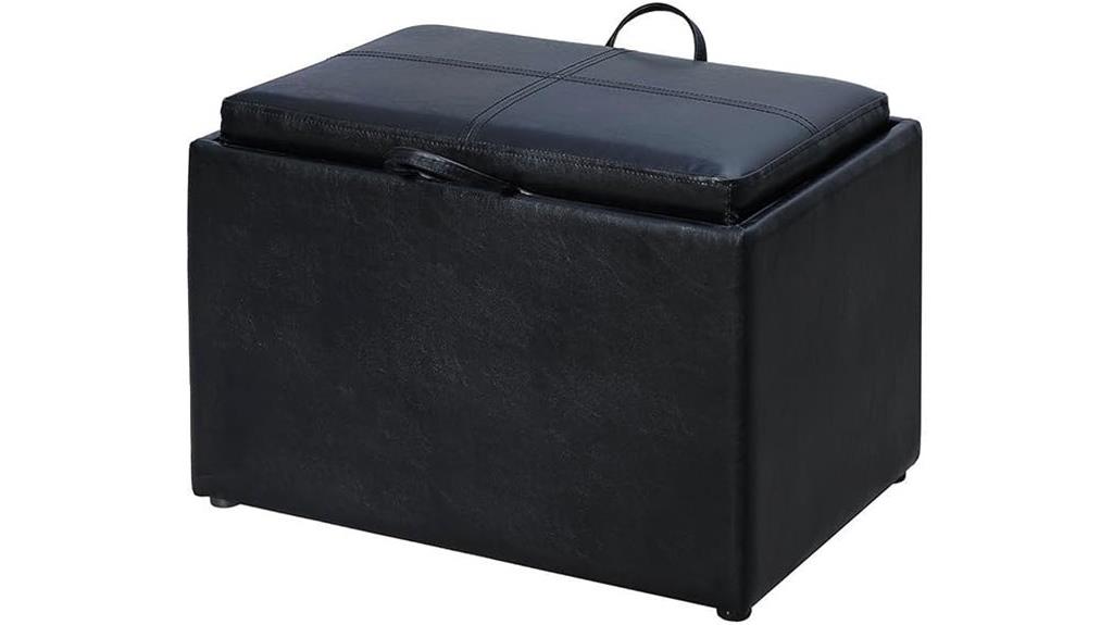 comfortable storage ottoman design