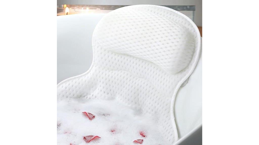 comfortable tub neck support