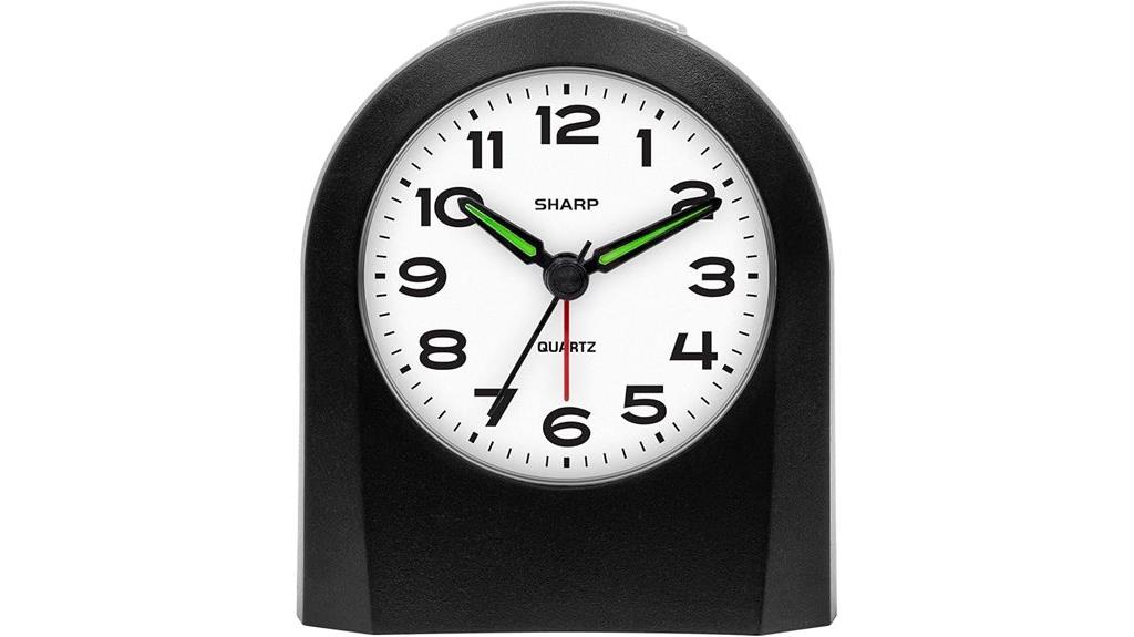 compact battery powered clock