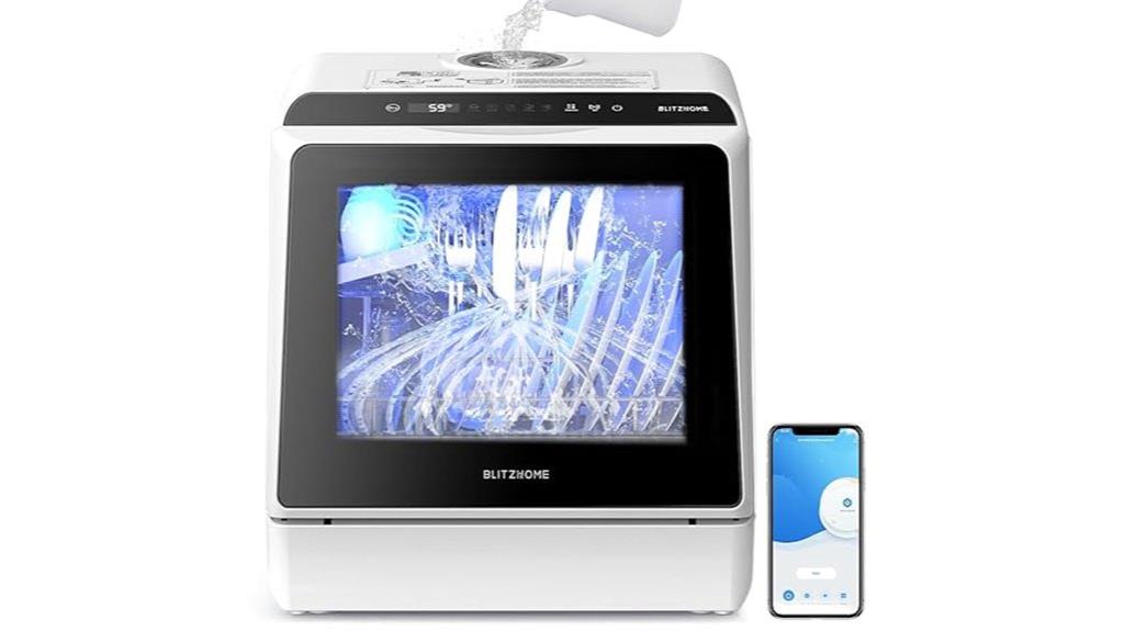 compact countertop dish cleaning