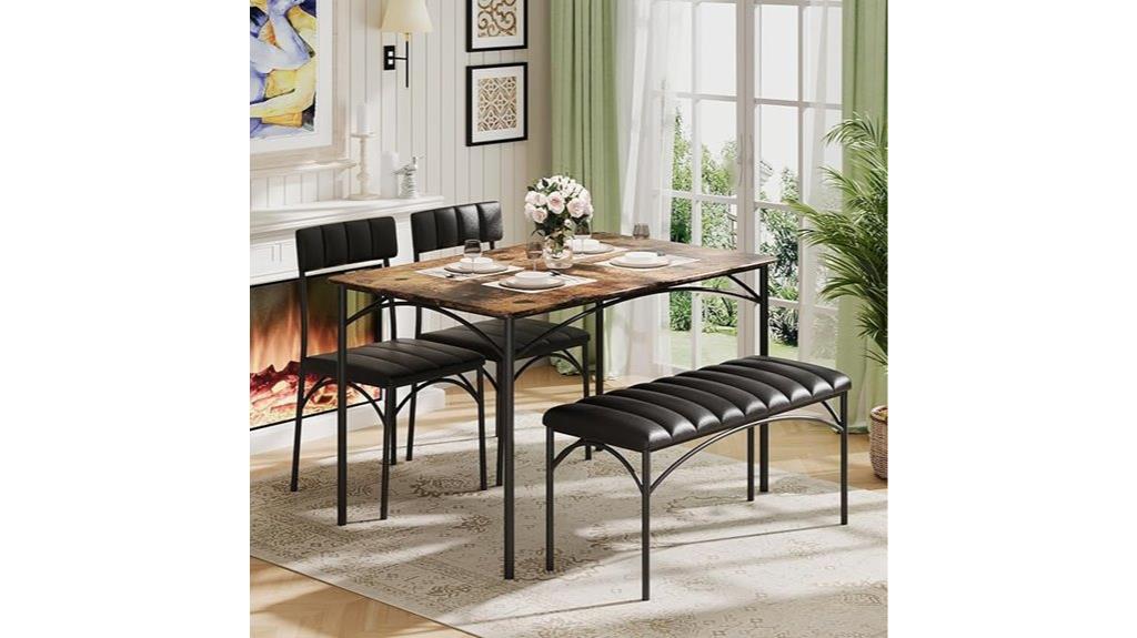 compact dining table set