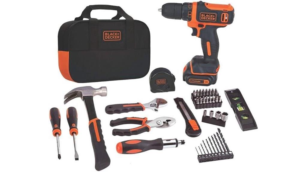 compact drill and toolset
