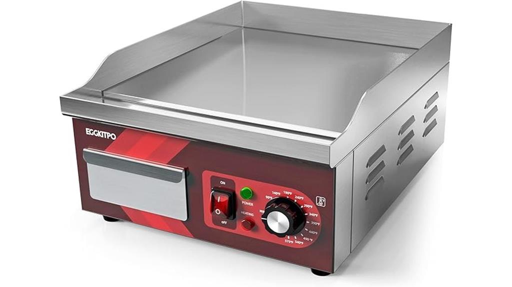 compact non stick griddle