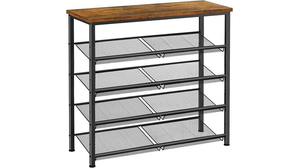 compact shoe storage solution