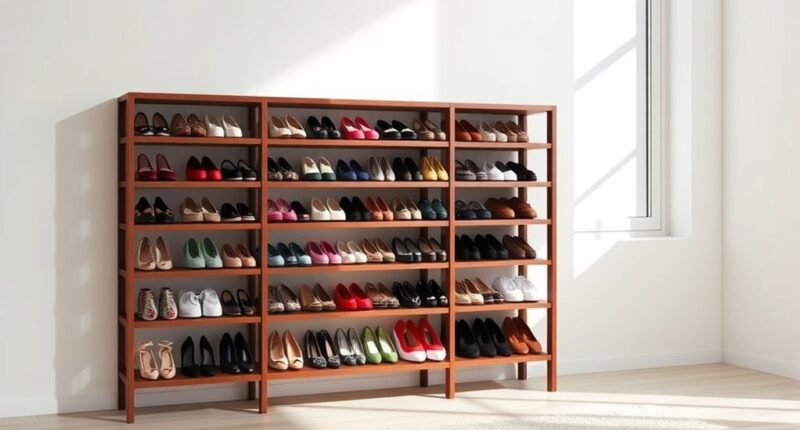 compact shoe storage solution