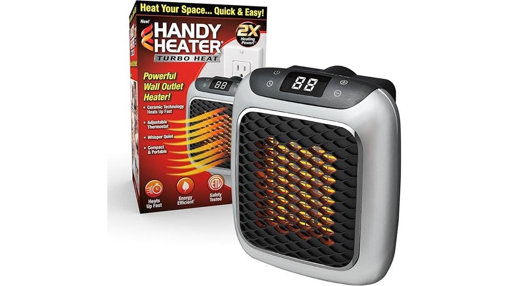 compact wall outlet heater