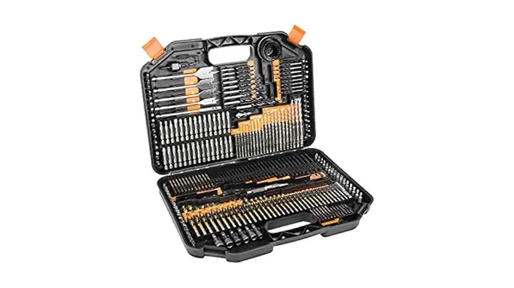 comprehensive drill bit set