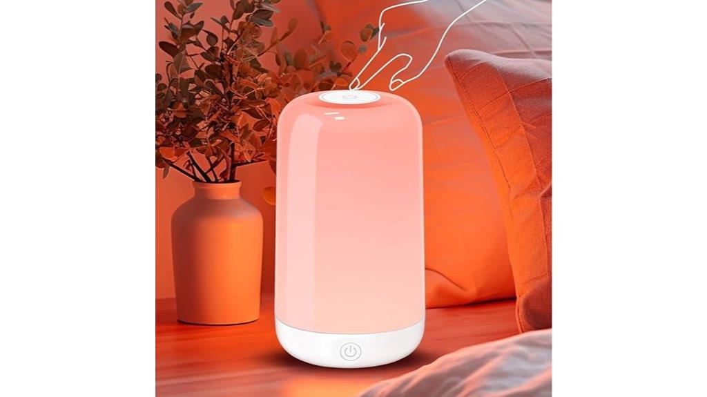 cordless multi color dimmable lamp