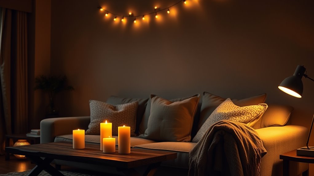 cozy atmosphere lighting sources