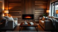 cozy electric fireplace options