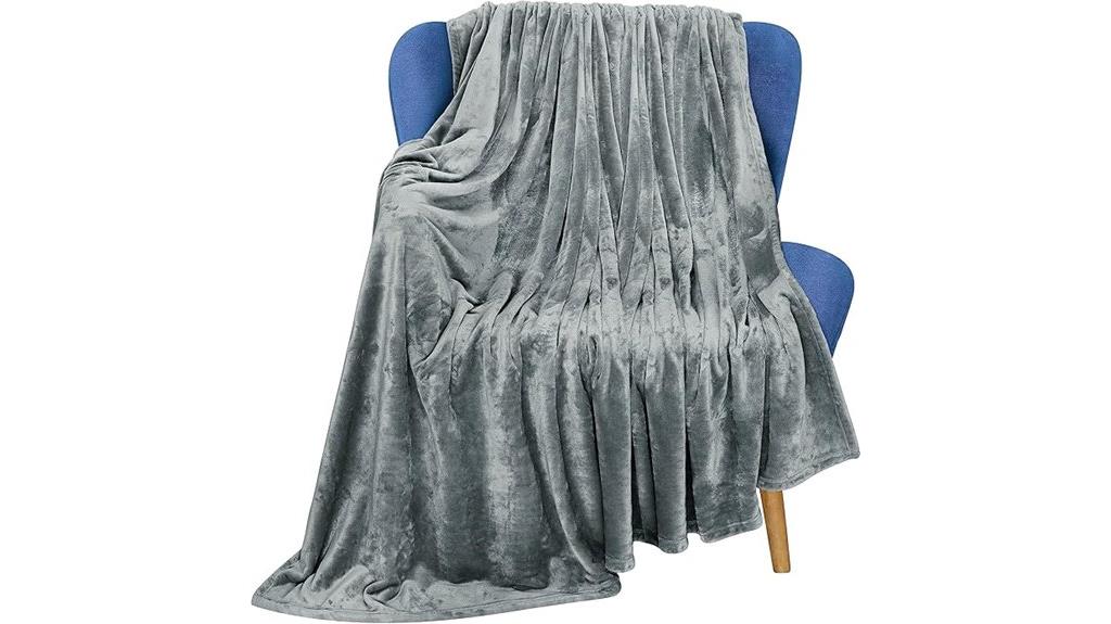 cozy fleece blanket size