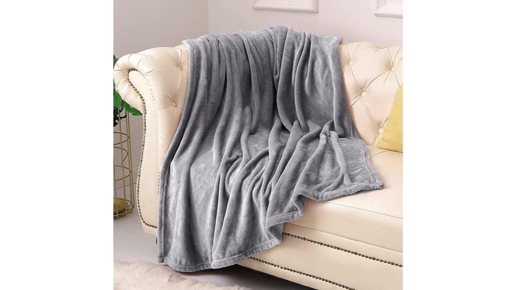 cozy lightweight fleece blanket