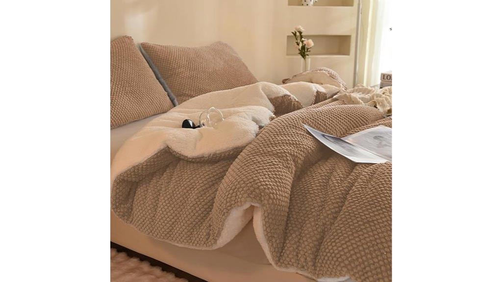 cozy twin sherpa comforter set