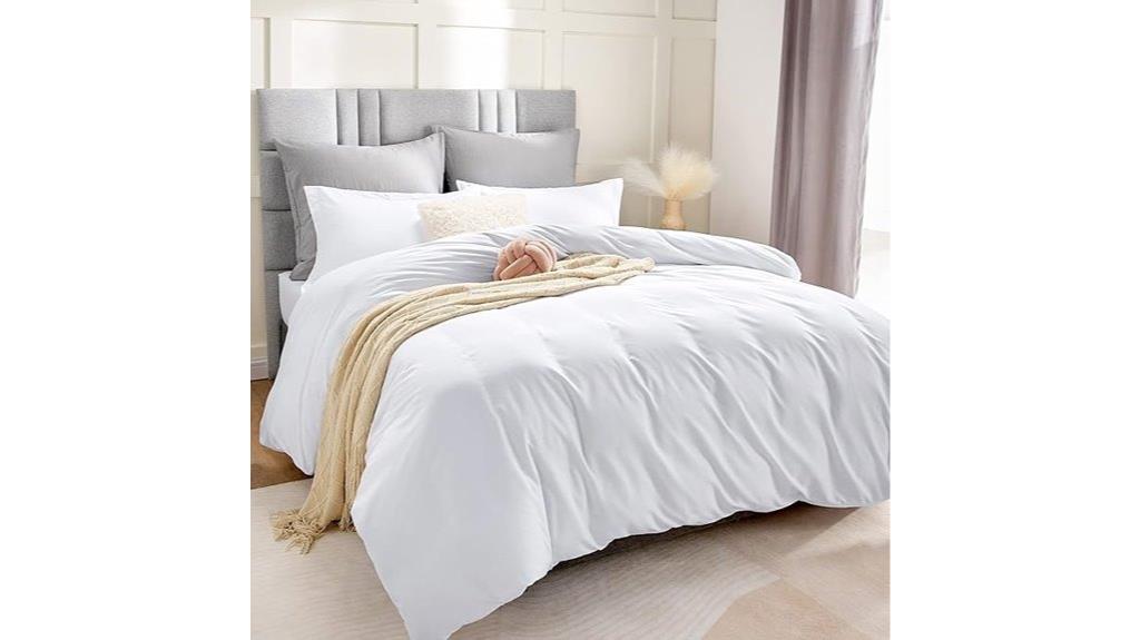 cozy white queen duvet