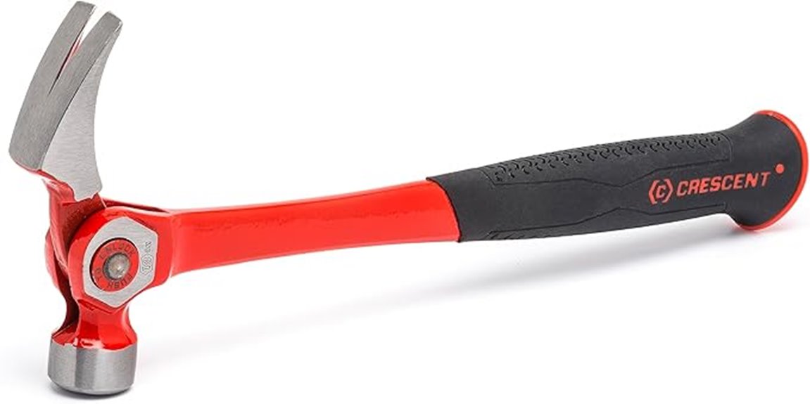 crescent steel claw hammer