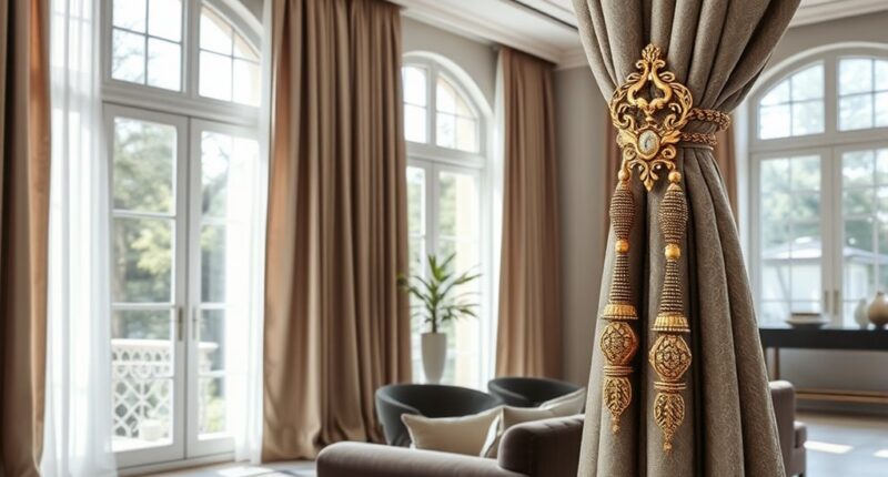 curtain tiebacks for decor