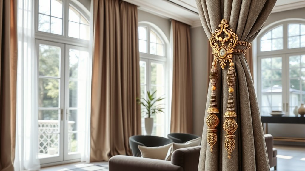 curtain tiebacks for decor