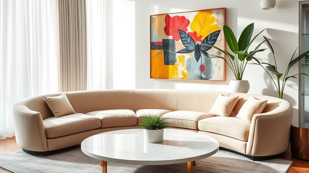 curved furniture design trends