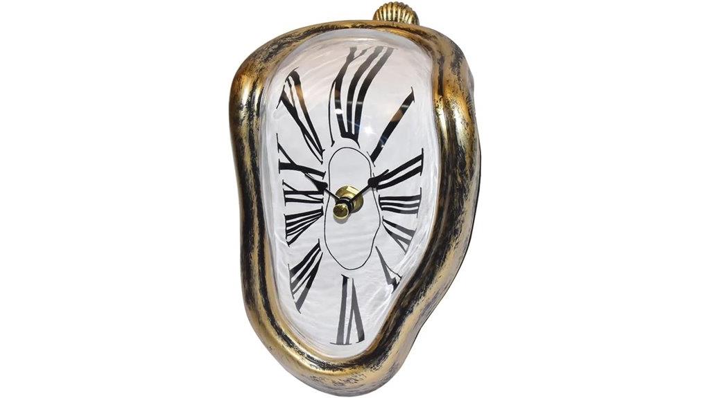 dali inspired melting clock decor