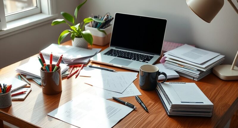 declutter your desk quickly