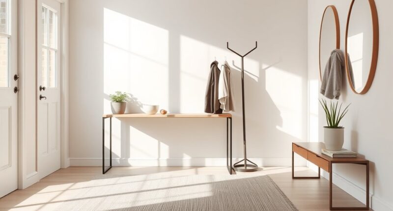 declutter your entryway space