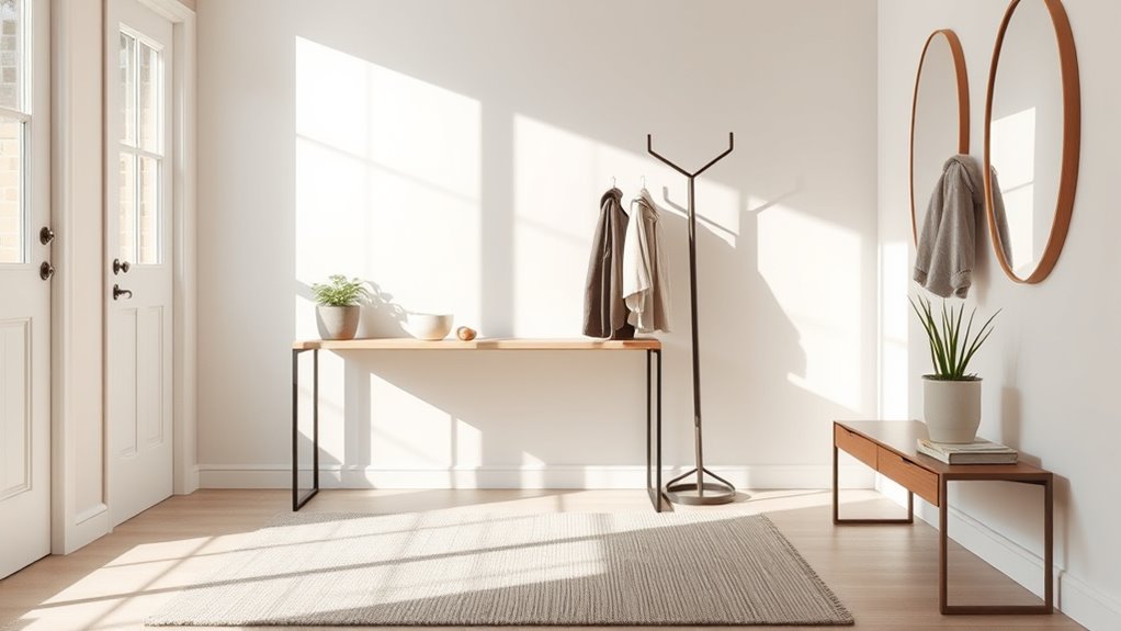 declutter your entryway space