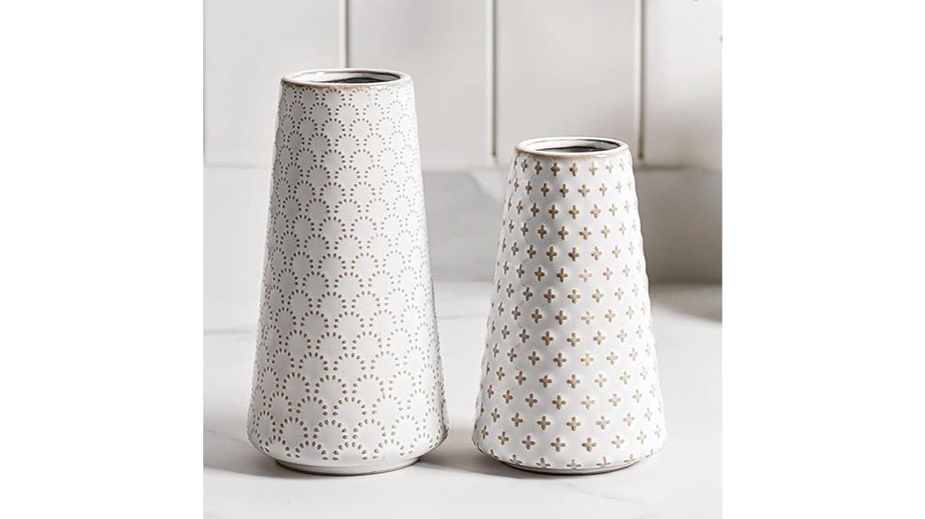 decorative ceramic flower vases