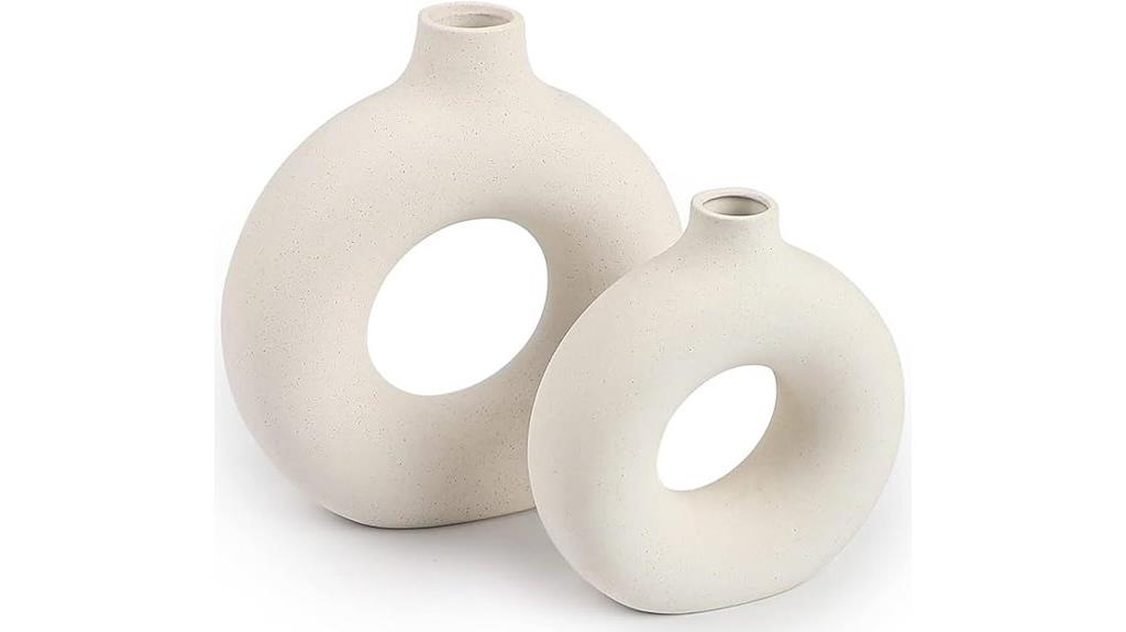 decorative ceramic vases set