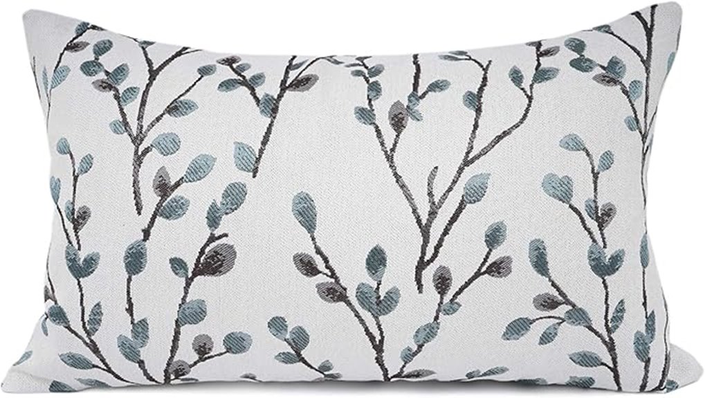 decorative embroidery throw pillow