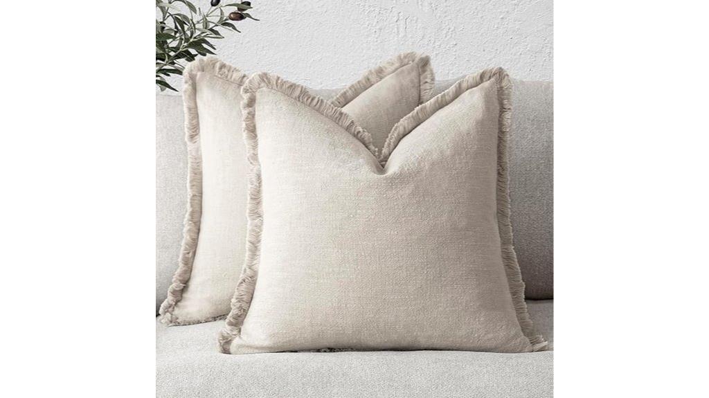 decorative linen throw pillows