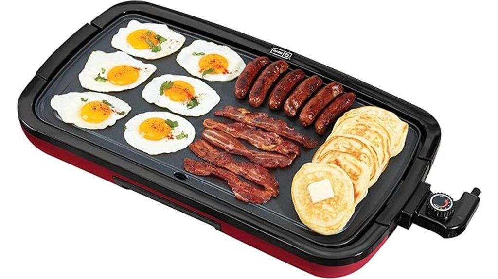 deluxe nonstick electric griddle