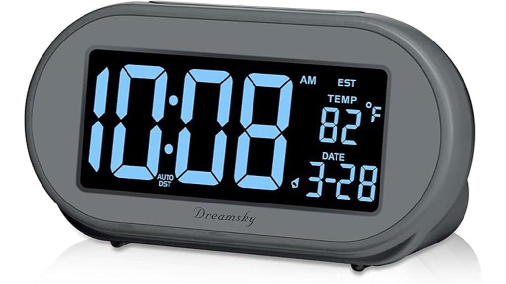 digital alarm clock features