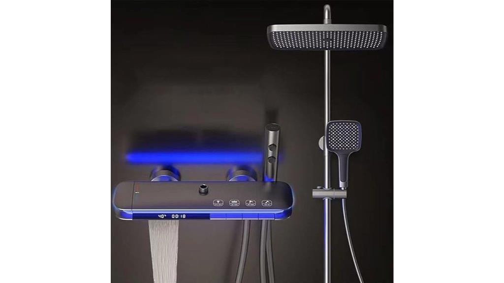 digital led shower system