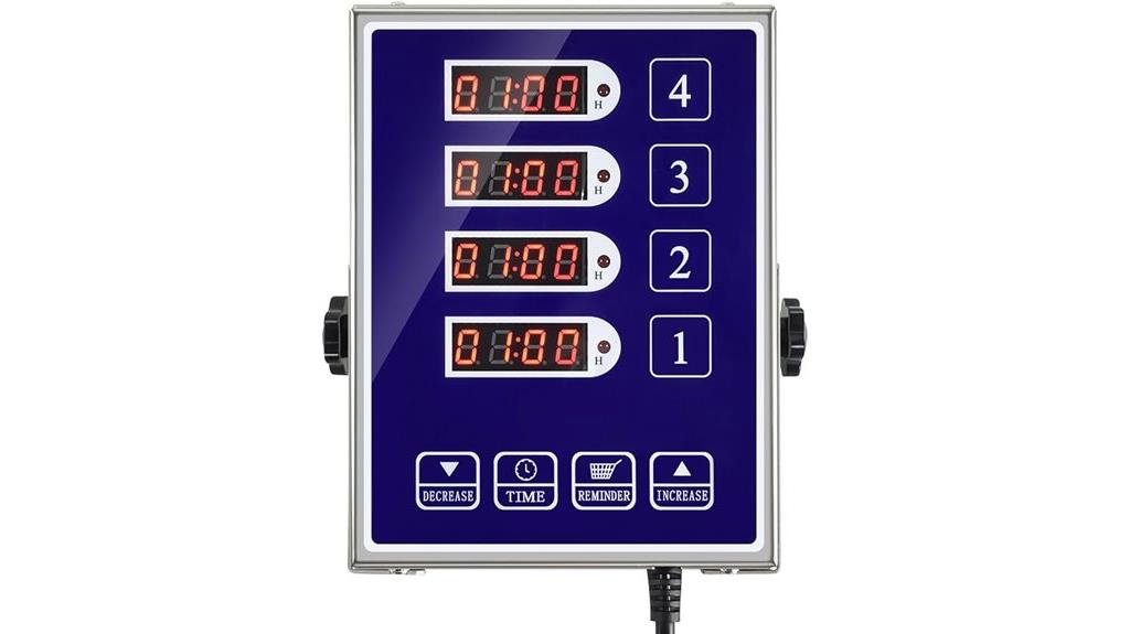 digital multi channel cooking timer