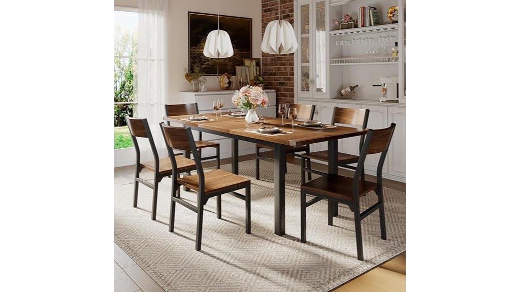 dining table and chairs