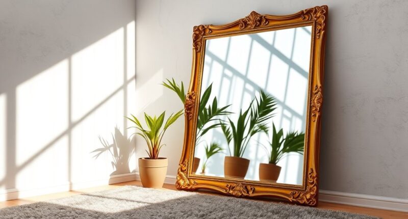 dramatic oversized mirror selection