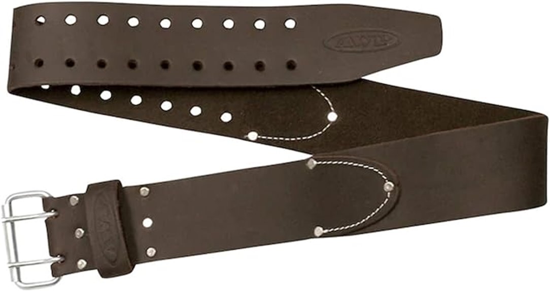 durable leather work belt